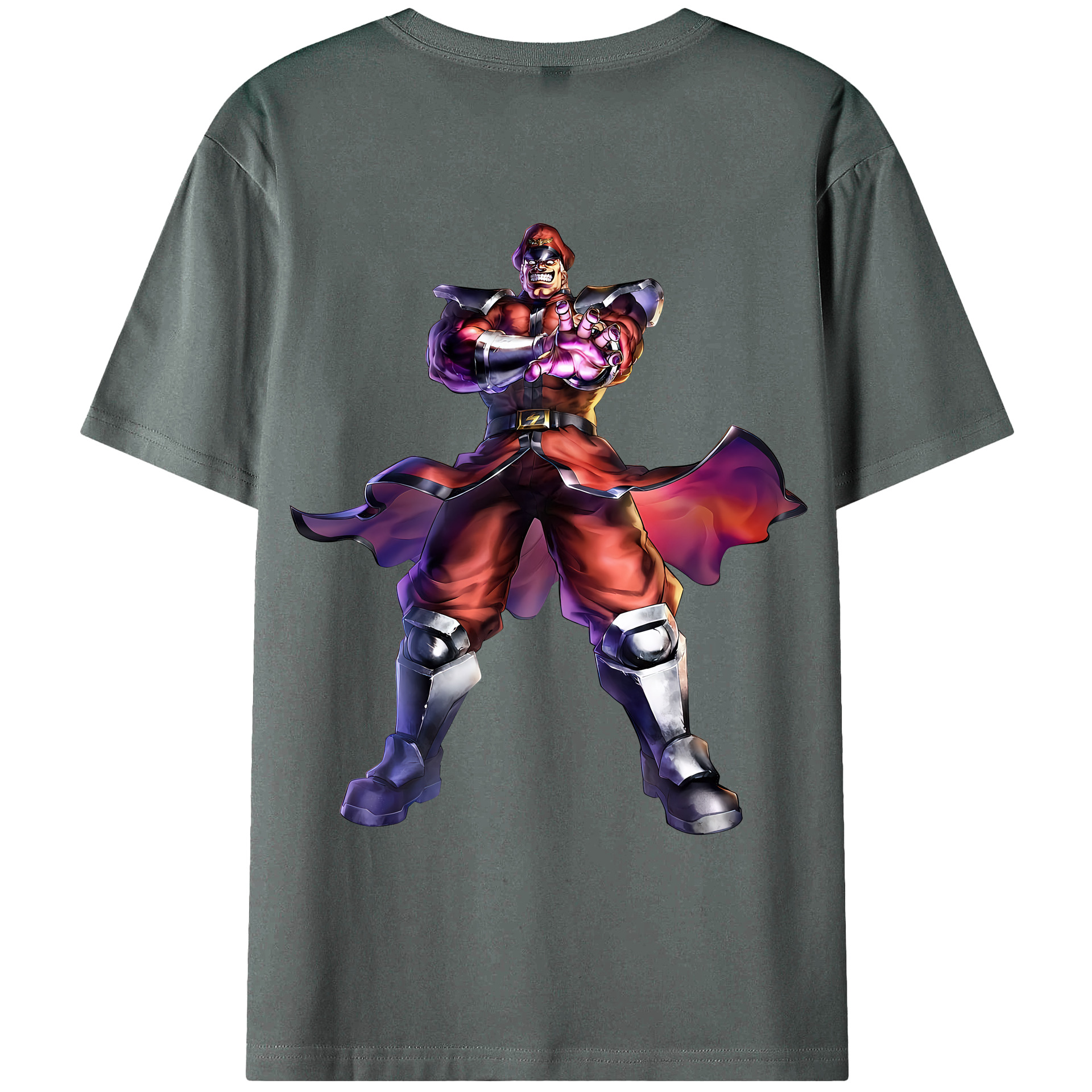（画像用） 北斗の拳 Fist of the North Star 綿100％ メンズ半袖Tシャツ（バックプリント） 通気性